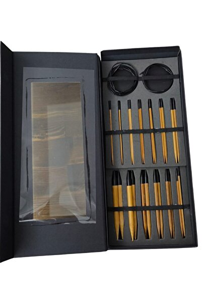 Marsilyan طقم كروشيه خيط بامبو 13 قطعة