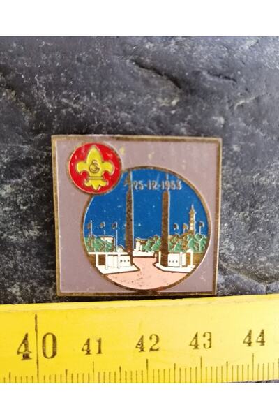 SANAT TACİRİ Antika - Gs Galatasaray Iğnesiz Rozet 25 Aralık 1953 - Firma - I...