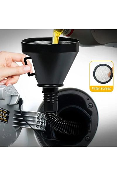 Choice Engine Refueling Funnel with Filter for Car Motorcycle Truck Oil Gasoline Filling Strainer Extens...
