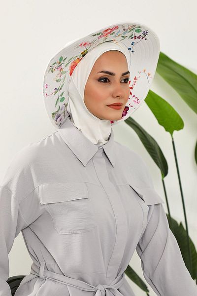 Aisha's Design قبعة نينجا بونيه عمامة مع قبعة منقوشة قابلة للإزالة، s-6d