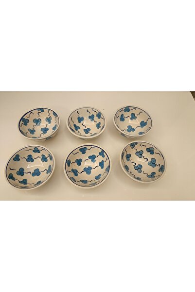 arı çini seramik Seramik 6’lı çintemani Motifli El Yapımı Reçellik , Sosluk ,...