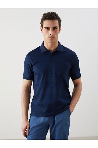 LC Waikiki Polo Neck Short Sleeve Striped Men's T-Shirt
