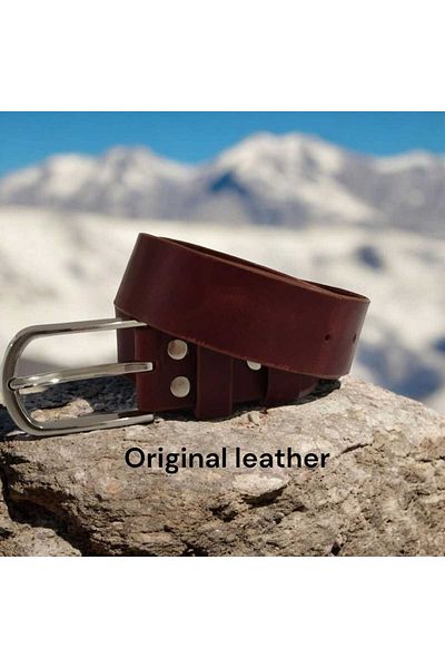 senolva Men's Handmade Leather Belt