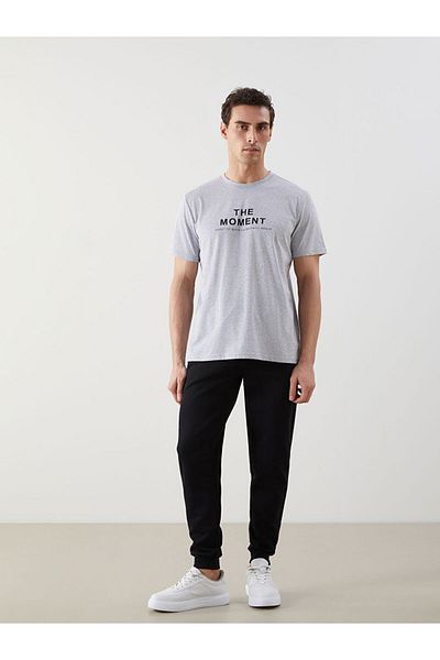 LC Waikiki New Season Crew Neck Short Sleeve Printed Combed Cotton Men's T-Shirt - S5J878Z8