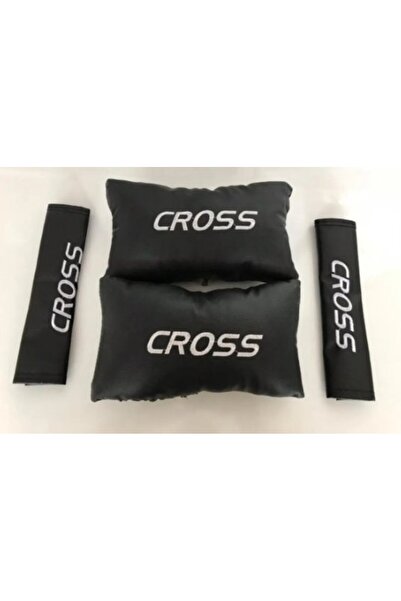 STİLİX GARAGE Συμβατό με Fiat Cross, κεντημένο δερμάτινο μαξιλάρι λαιμού και ...