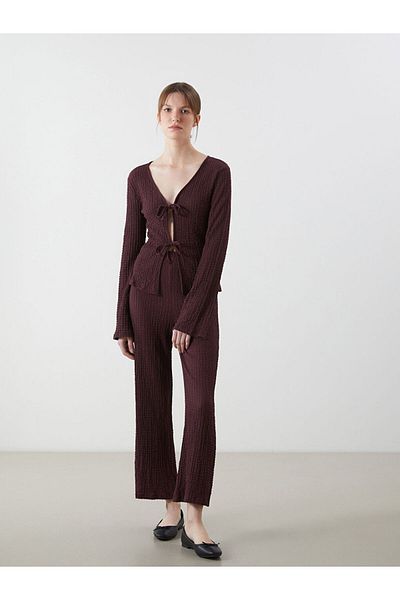 LC Waikiki Lcw Elastic Waist Textured Women's Trousers