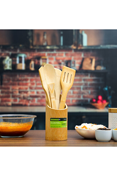 ROYALFORD مجموعة أدوات المطبخ المصنوعة من الخيزران العضوي، غير لاصقة، RF10239