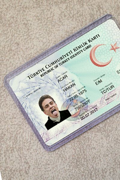 SARANG Kenan Yıldız Transparent Id Case - Driver's License, Population Wallet, School Card, Akbil Case