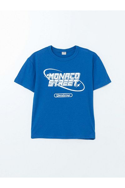 LC Waikiki Set de 2 tricouri pentru băieți cu imprimeu stradal Monaco New Season - S5BO17Z4