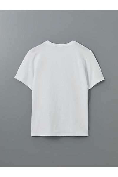 LC Waikiki Ανδρικό μπλουζάκι LCW Crew Neck με εμπριμέ χτενισμένο βαμβάκι