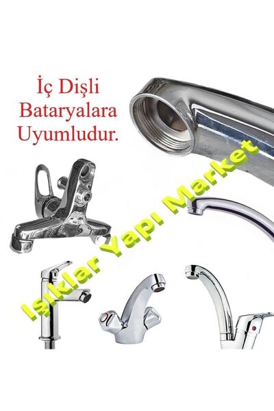 Işıklar Batarya Musluk Hortum Takma Aparatı-rekor-prinç-dış Ince Dişli -1/2 Hortum Bağlanabilir