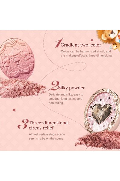 Flower Knows Circus Series Gradient Blush, 5g (Daydreaming)