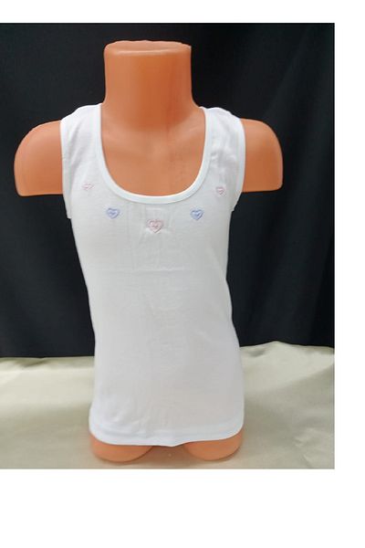 Tutku Girl's Embroidered Wide Strap Undershirt 1 Piece
