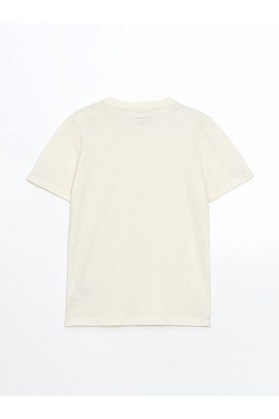 LC Waikiki Blue Crew Neck Boy T-Shirt