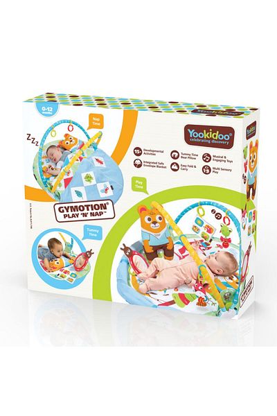 Yookidoo Yookidoo toy play center with toys and physical activities, with integrated blanket, 0-12 months