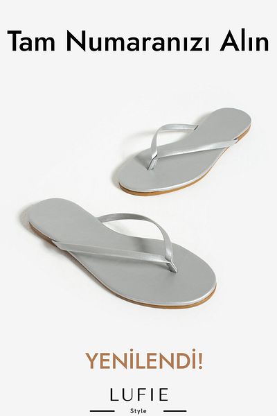 Lufie Style Women's Flip Flops Silver