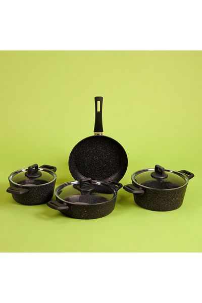 ROYALFORD Gabbro 7pcs Granite Coated Cookware Set, RF10980