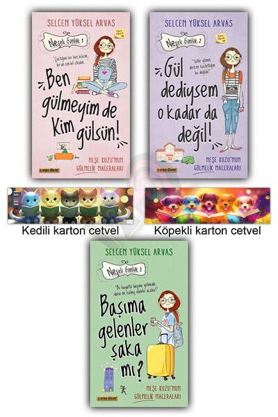 Carpe Diem Kitapları Neşeli Günlük 1 - 2 - 3 (Ben Gülmeyim de Kim Gülsün! Gül...