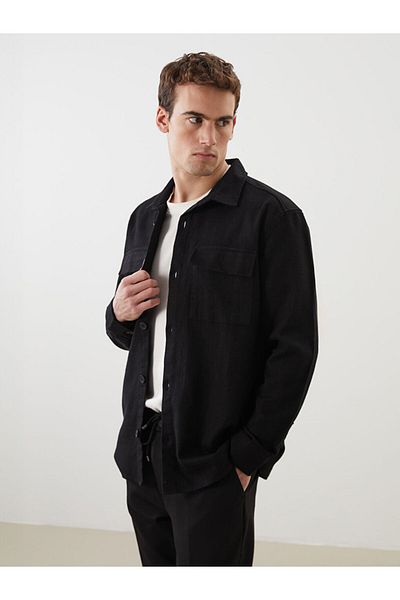 LC Waikiki Ανδρικό πουκάμισο μακρυμάνικο μπουφάν LCW Regular Fit