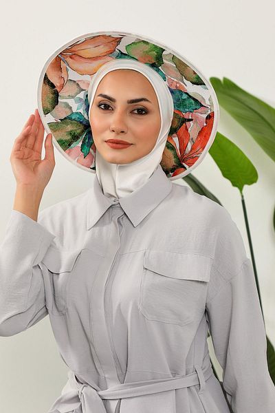 Aisha's Design قبعة نينجا بونيه عمامة مع قبعة منقوشة قابلة للإزالة، s-6d