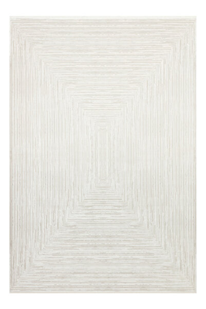 Apex Halı Queen 8112 Beyaz Yumuşak Dokulu Viskon Uzun Ömürlü Dayanıklı 100 Ta...