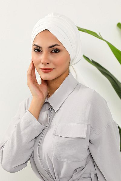 Aisha's Design Pleated Aerobin Bonnet,B-86A