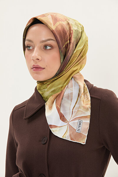 Setrms Yaprak Desenli Eşarp