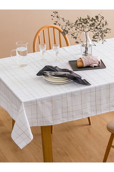 LC Waikiki New Season Stripe Embroidered Table Cloth 150X200 cm - S5Cr22Z8