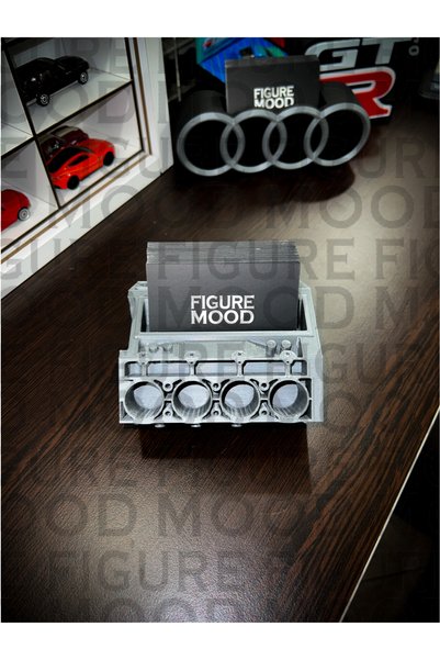 Figure Mood V8 Engine Shaped Business Card Holder Gift for Car Enthusiasts