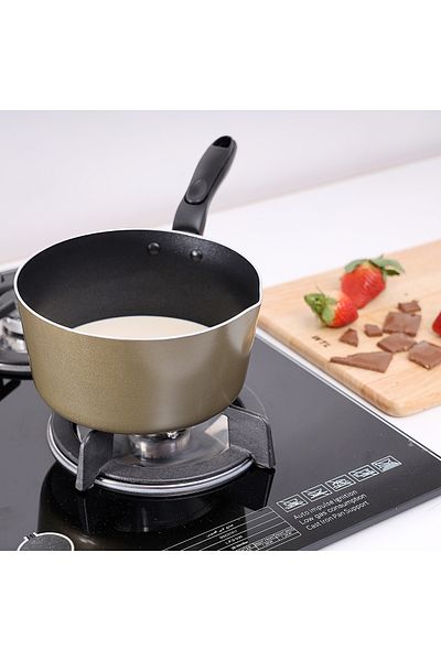 ROYALFORD Aluminium Milk Pan, 14cm Pan with Handle, RF2010 Non-Stick Pan