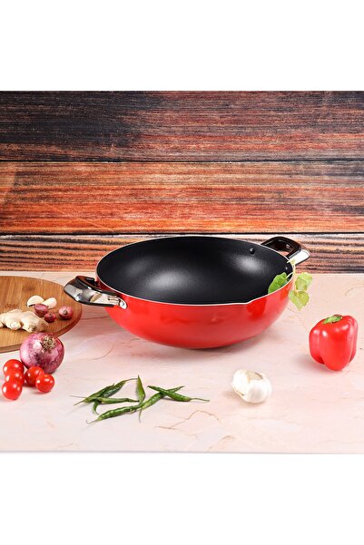 ROYALFORD مقلاة ووك ألمنيوم RF325WP30 | 30 سم | قاع CD