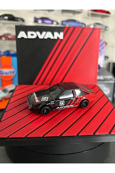 Figure Mood 1/64 Scale Advan Themed Single Carriage Display Stand (Vehicle Not Included)
