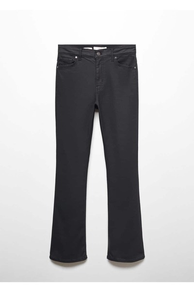 MANGO Woman Sienna flare crop mumlu jean pantolon