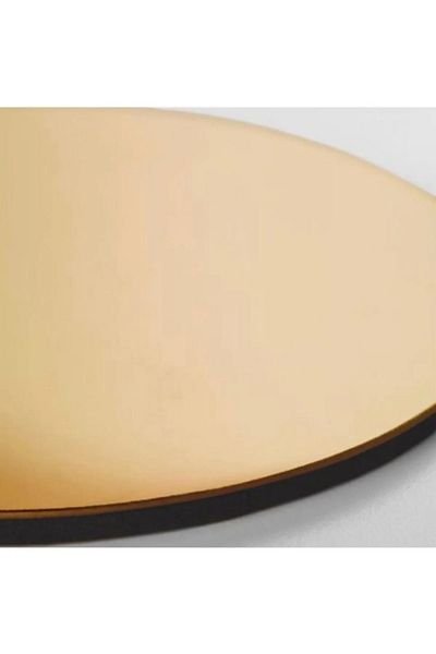 NT Handmade Gold Plexiglass 6-Piece Coaster Kitchen Decoration