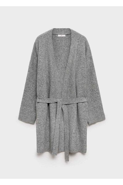 MANGO Woman Short knit cardigan
