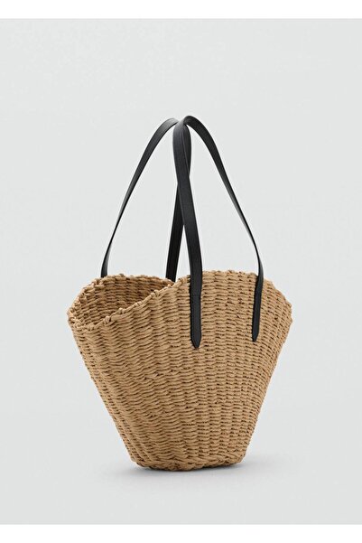 Mango Teen Doğal lifli sepet çanta