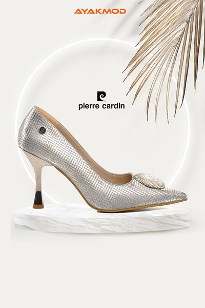 Pierre Cardin PC-54031 Pantofi cu toc pentru femei argintii