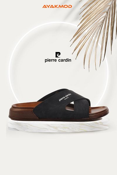 Pierre Cardin شبشب كاجوال رجالي أسود خفيف PC-7412 M