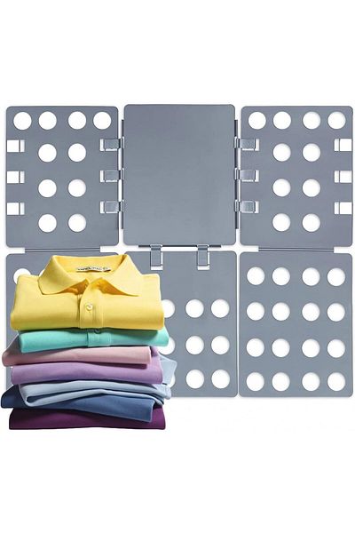 sinzau Sinzau T-shirt folding board, plastic, gray 69.5 x 56 x 2 cm