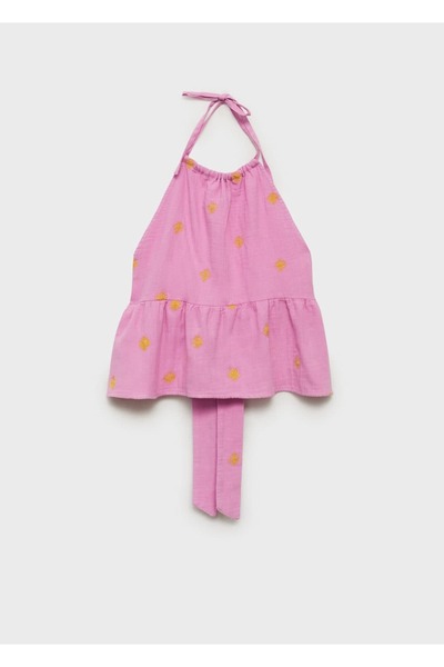 Mango Teen Μπλούζα με ανοιχτή πλάτη και λαιμόκοψη