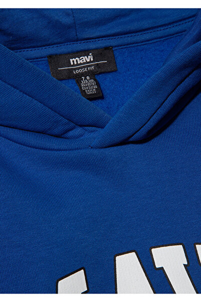 Mavi M6610110-70896 Hanorac cu glugă imprimat pentru băiat
