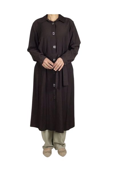 ECE GİYİM Women's Tunic with Front Belt and Belt