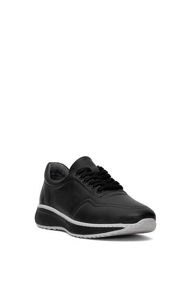 Ayakkabı Fuarı Elit Mzv1010C Men's Genuine Leather Casual Shoes Black