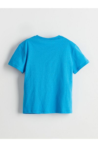 LC Waikiki Tricou pentru băiat cu imprimeu cu decolteu rotund de sezon nou - S5I205Z1