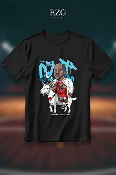 EZG Business The Goat MJ T-Shirt με στάμπα, Oversize Unisex, 100% βαμβακερό, ...