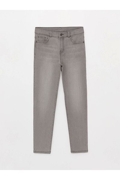 LC Waikiki Lcw Kids Gray Waist Adjustable Elastic Boys Jean Pants