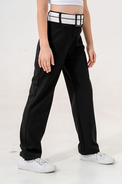 GİYİCEM TEKSTİL Pantaloni cu curea inversată pentru fete 6002