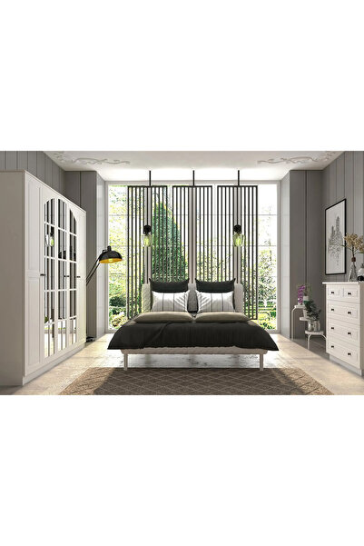 Rabi Beyza Country 5 Kapaklı Gardırop