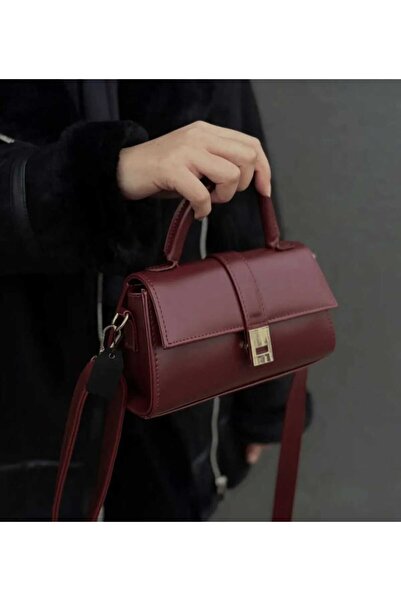 Tasarım Kilitli Mini Çapraz Çanta
