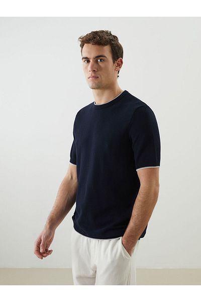 LC Waikiki Lcw Crew Neck Short Sleeve Men's Knitwear Sweater Fast Fashion